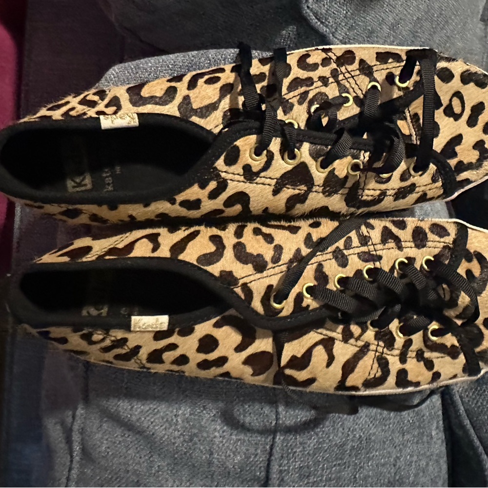 Keds Leopard Print High-Top Sneakers